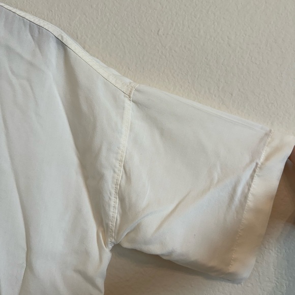 Everlane The Drapey Square Shirt Bone White Boxy Tencel Oversize XS - Picture 5 of 14